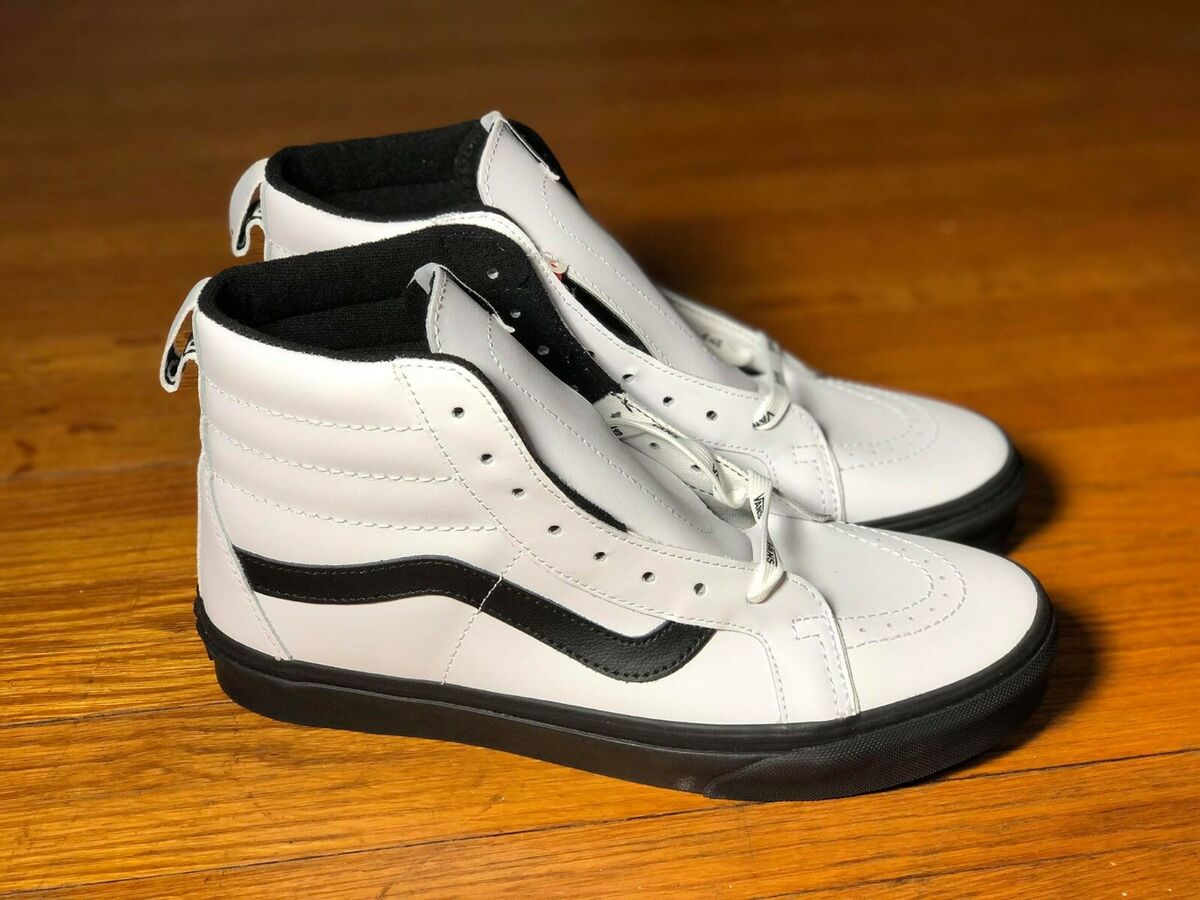 Vans Vault Old Skool LX High Top ' White Leather ' - 500714 Vans Vault Old Skool LX High Top ' White Leather ' - 500714