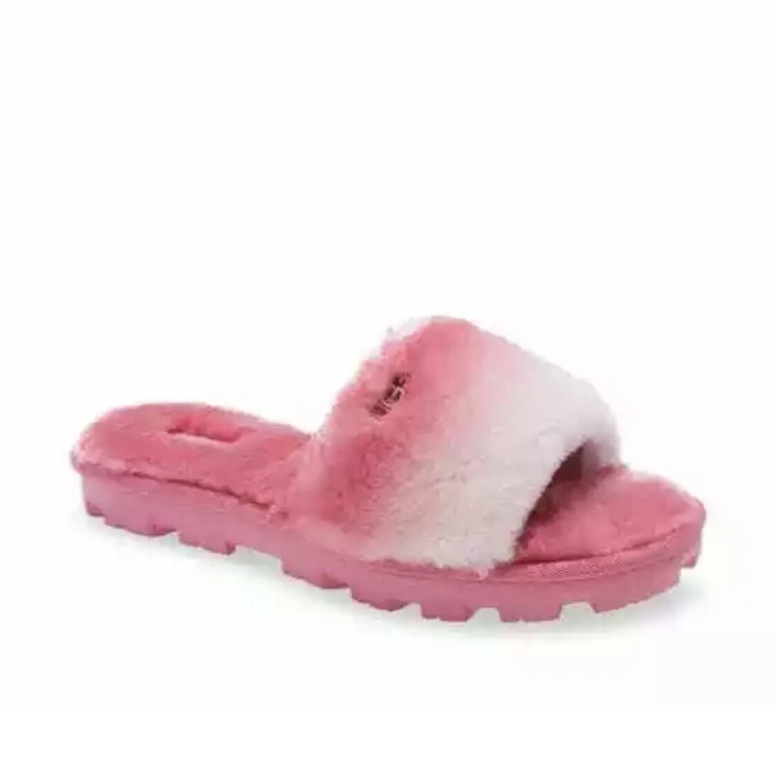 NEW UGG Cozette Genuine Shearling Slide Slipper Pink Gradient