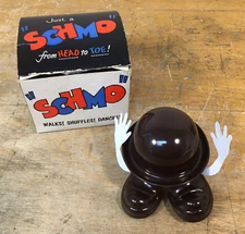 VINTAGE 1964 H. FISHLOVE  Just A "SCHMO" novelty wind up chattering teeth hat