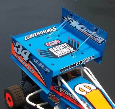 TOP WING KIT 7 X 7 INCH FOR 1/10 SCALE DIRT OVAL RC LOOSE TRACK SPRINT CAR K1023 | eBay
