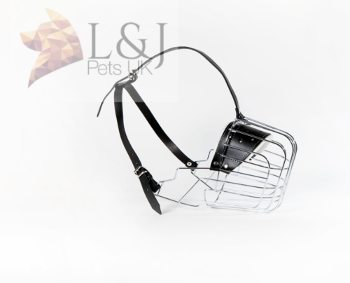 Cesta de alambre de metal fuerte bozal para perro para American Bully, XL Bully y otros - Imagen 4 de 7