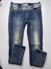 BKE Buckle Payton Jeans Ankle Skinny Women  s Size 30 x 31 Dark Wash Distressed