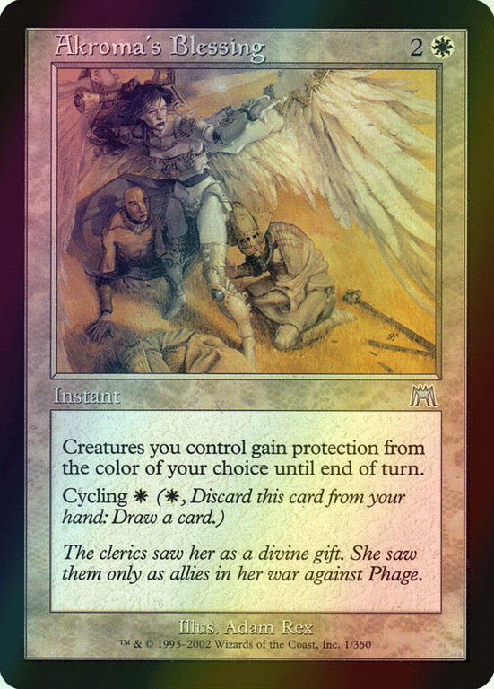 MTG Akroma's Blessing Foil ** Onslaught ** English (NM)