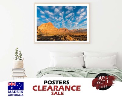 Early Morning Light With Partly Cloudy Sky Nevada 70x50cm Poster Prints