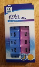 Quality Choice Weekly Twice-A-Day Pill Organizer