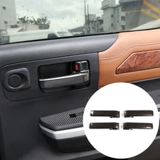 ABS Carbon Car Interior Door Grab Handle Cover For Toyota Tundra Sequoia 07-2021