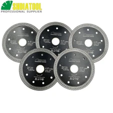 5pcs 4.5" / 115mm Hot Pressed Mesh Turbo Wheel Diamond Saw Blade Cutting Disc