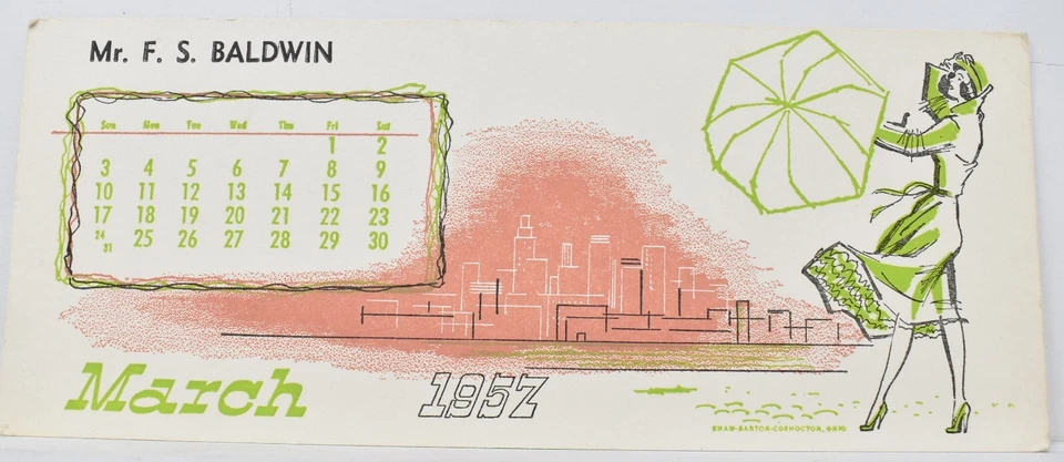 1957 Strom's Custom Cleaners 5416 Sand Point Way Seattle Washington Blotter - Image 3 of 4