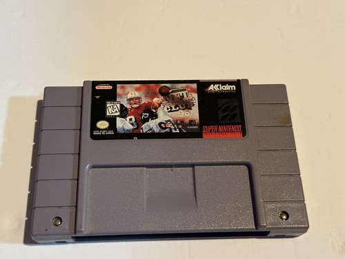 NFL Quarterback Club '96 for Super Nintendo SNES Video Game Tested