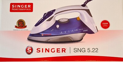 Singer SNG 5.22 Dampfbügeleisen Bügeleisen Blau/Weiß