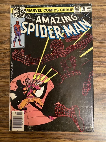 AMAZING SPIDER-MAN #188 (1979) 2ND APPEARANCE OF JIGSAW WOLFMAN VF NEWSSTAND