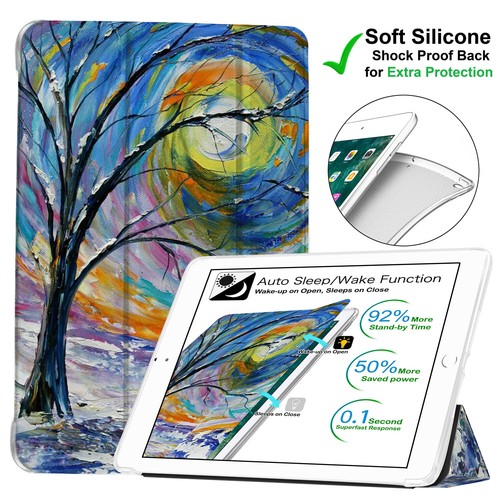 iPad Pro 11 1st 2nd 10.5 9.7 10.9 7.9 Case Soft Smart Magnetic Cover Color Grid - Picture 74 of 151