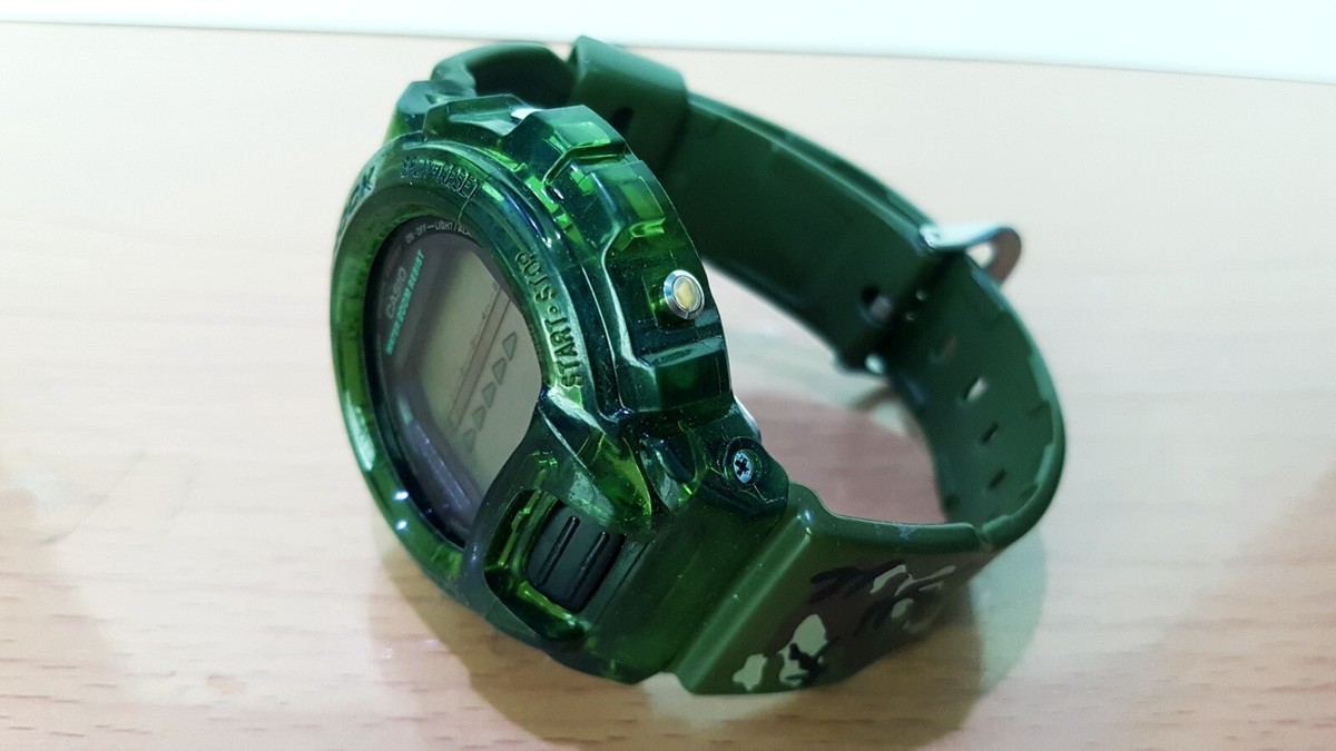 Vintage G-Shock DW-6600 Military Army Green Jelly Camouflage