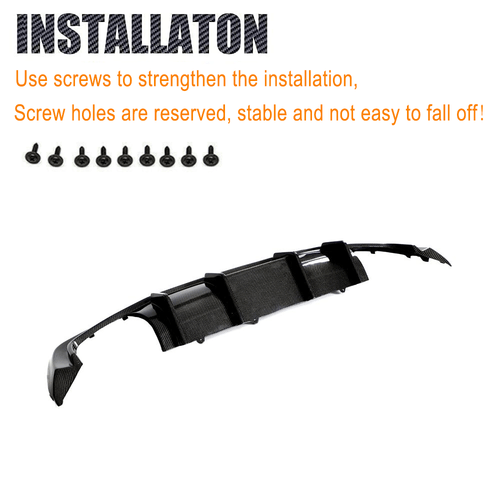 Difusor trasero de carbono difusor trasero para BMW Serie 3 G20 330i paquete M parachoques - Imagen 8 de 10