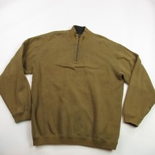 Tommy Bahama Sweater Mens Large Long Sleeve 1/4 Zip Pullover Reverse