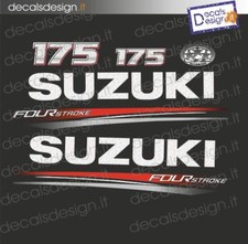 Adesivi motore marino fuoribordo Suzuki 175 cv four stroke 2018 stickers