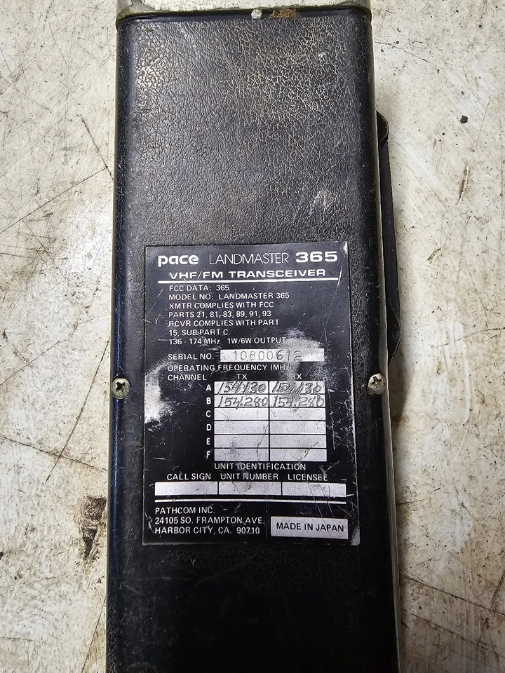 Pace Landmaster Handheld 6 Channel Radio Transceiver Spares or Repair - Image 4 of 4