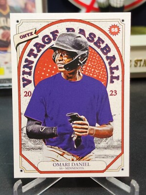 2023 Onyx Vintage Baseball Base #OV-OD Omari Daniel - Minnesota