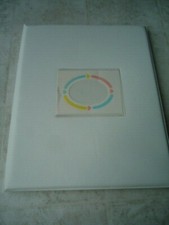 White Padded Birth Certificate/Family Tree Folder Name Frame Front Cover 11  X 9