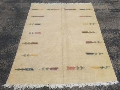 Vintage Traditional Handmade Beautiful Kilim Floor Rug Carpet 183x44 cm