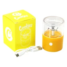 Electric Portable Auto Herb Garlic Grinding Crusher  Rechargeable Yellow Grinder