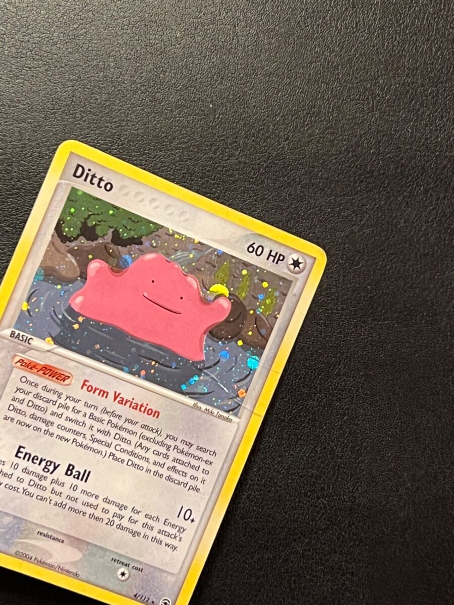 Pokemon TCG Ditto 4/112 Fire Red Leaf Green Holo Rare DM