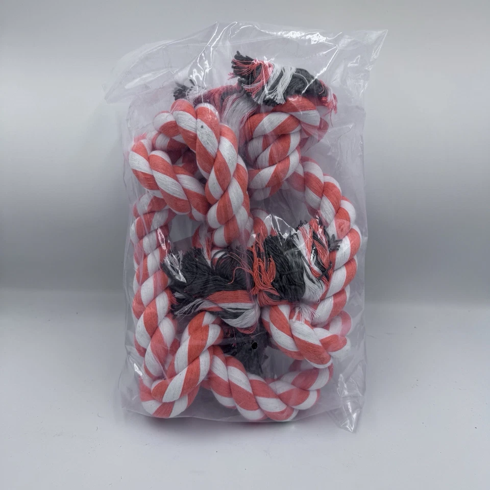 狗绳玩具适用于中型、大型狗、狗咀嚼玩具适用于侵略性咀嚼者 3 英尺 — 第 3/4 张图片