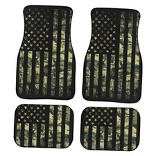 Camo Flag Car Floor Mats Carpet Set Of 4 American Flag With Camouflage Navy Camo Flag Car Floor Mats Carpet Set Of 4 American Flag With Camouflage Navy