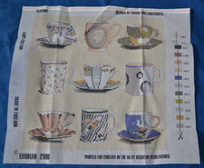 Rare New Ehrman Teatime In Cream Tapestry/Needlepoint Canvas Only