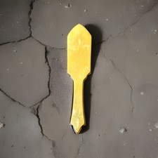 Vtg Bakelite Shoehorn Pearl Yellow  Butterscotch 7  