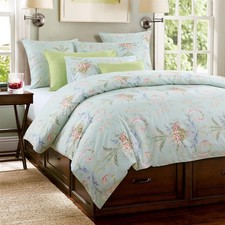 Abreeze Floral Duvet Cover Set King Size Green Flower Bedding Damask Quilt