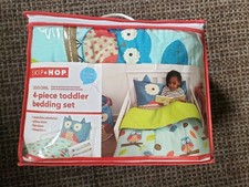 Skip Hop, Zoo Owl, 4 Piece Toddler Bedding Set