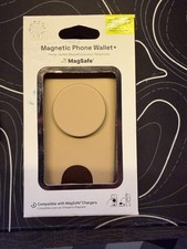 PopSockets Magnetic Phone Wallet with Grip and MagSafe - OPEN BOX - Beige