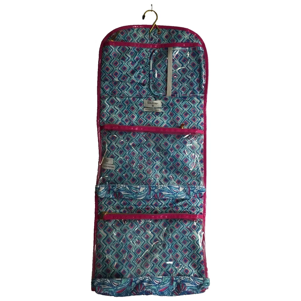 Bolso organizador de cosméticos maquillaje de viaje Lilly Pulitzer para colgar nuevo sin etiquetas Foto 2 de 4