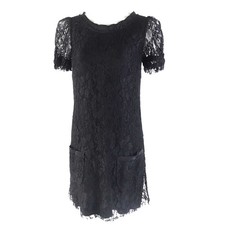 DOLCE & GABBANA F6X77T/FLMP9-E Ladies Dress Silk Blend All-Lace Short Sleeve