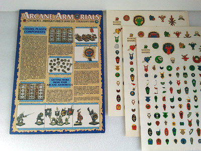Arcane Armorials 1987 Shield & Banner Transfers Sheets Warhammer Fantasy Battle