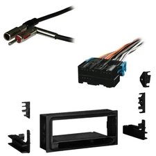 Fits Chevy S-10 Pickup 2002 w/ Factory 1.5 DIN Radio Harness Install Dash Kit