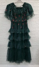 Used Ivy City Co. Sequined Holiday Dress Green Size L