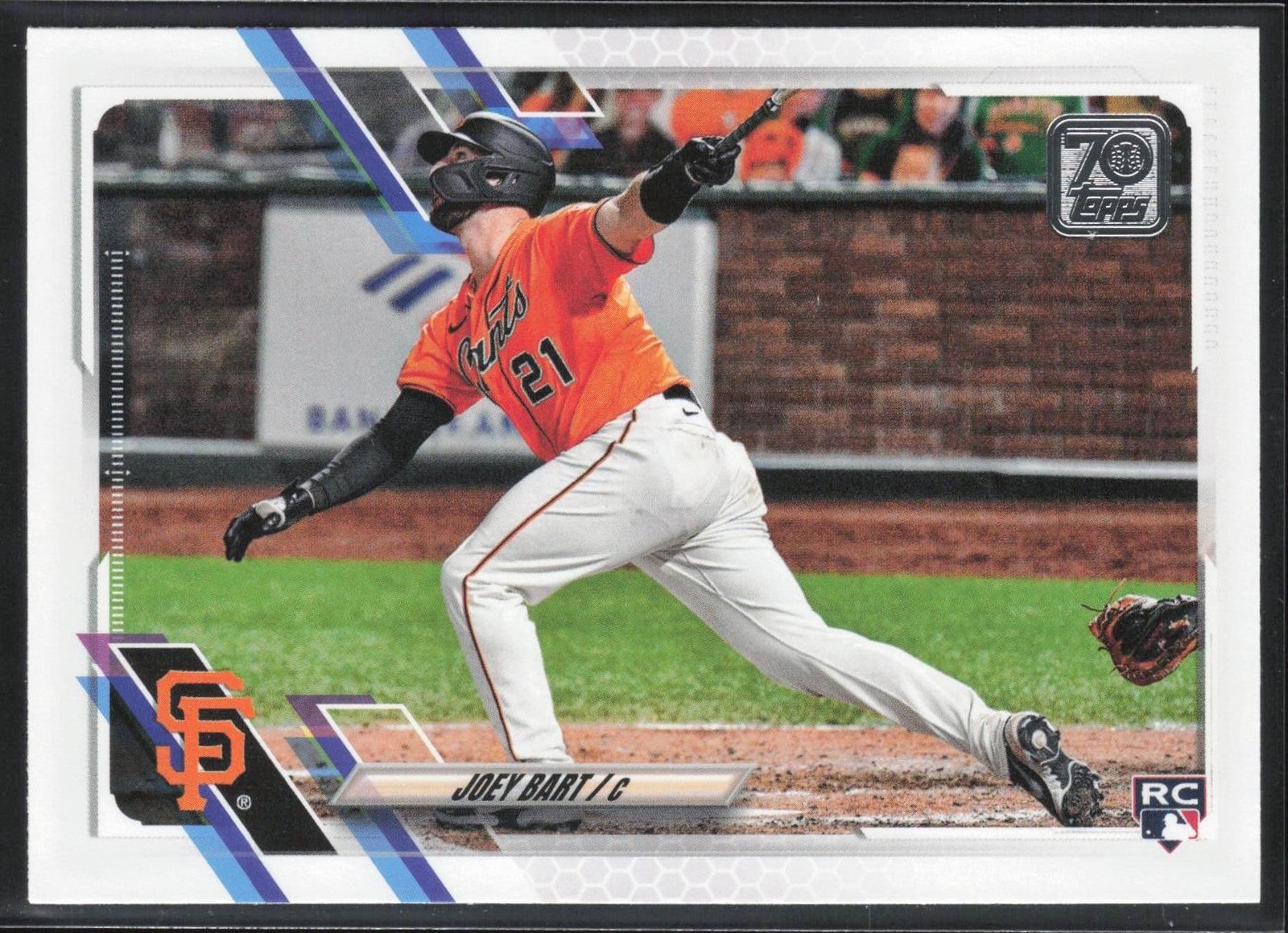 2021 Topps #12 Joey Bart Factory Set Bonus: Rookie Image Variation