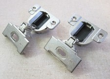 2 Blum COMPACT 110 Hinges 30.310-11.02 w/ Wrap Plates 130.214-01.02, 1-3/8" OL