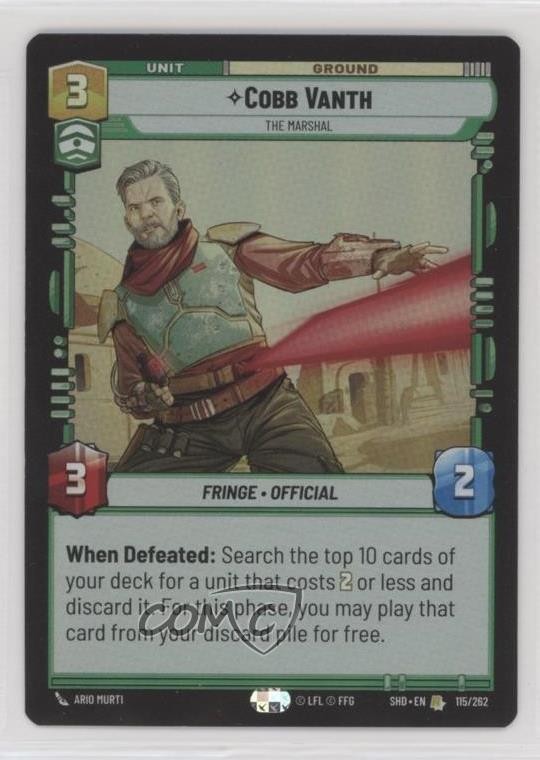 2024 Star Wars Unlimited - Shadows of the Galaxy SHD Foil Cobb Vanth #115