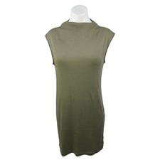 Old Navy Women's Olive Green Mock Neck Sleeveless Mini Sweater Dress Size M