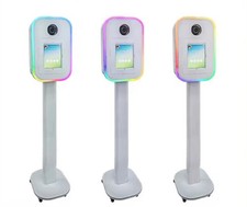 Premium LED DSLR Photobooth Shell With Flight Case Portable Selfie Booth