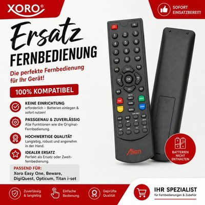 Fernbedienung Xoro / Easy One / Beware / DigiQuest / Opticum / Titan / i-set