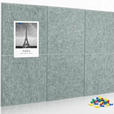 Cork Board Bulletin Board 24"x36" 6 Pack Removable Felt Cork Board Tiles for ...