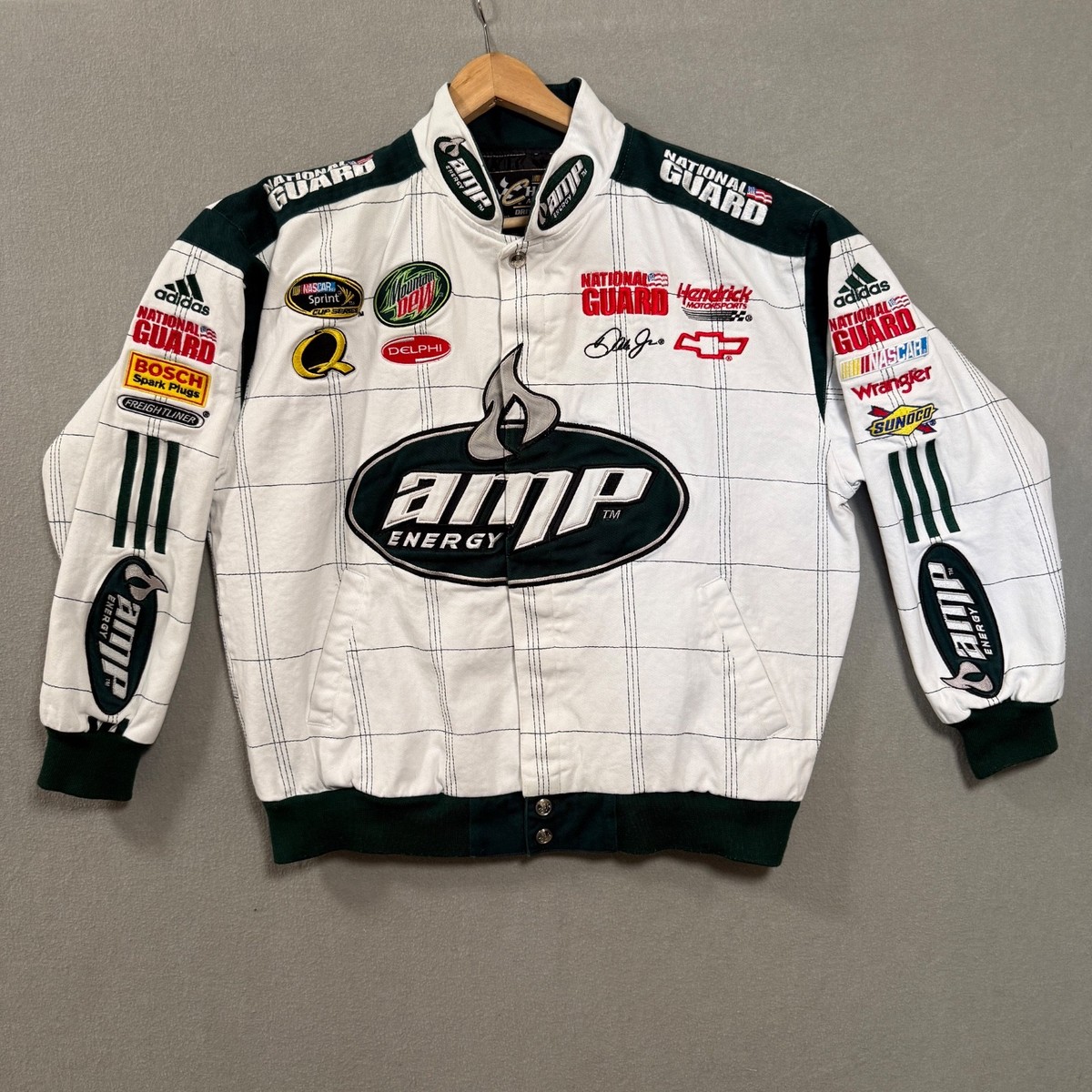 Vintage Dale Earnhardt Jr #88 Amp Energy Racing Jacket Adidas Ntl