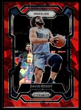 2023-24 Panini Prizm #267 David Roddy Prizms Red Ice