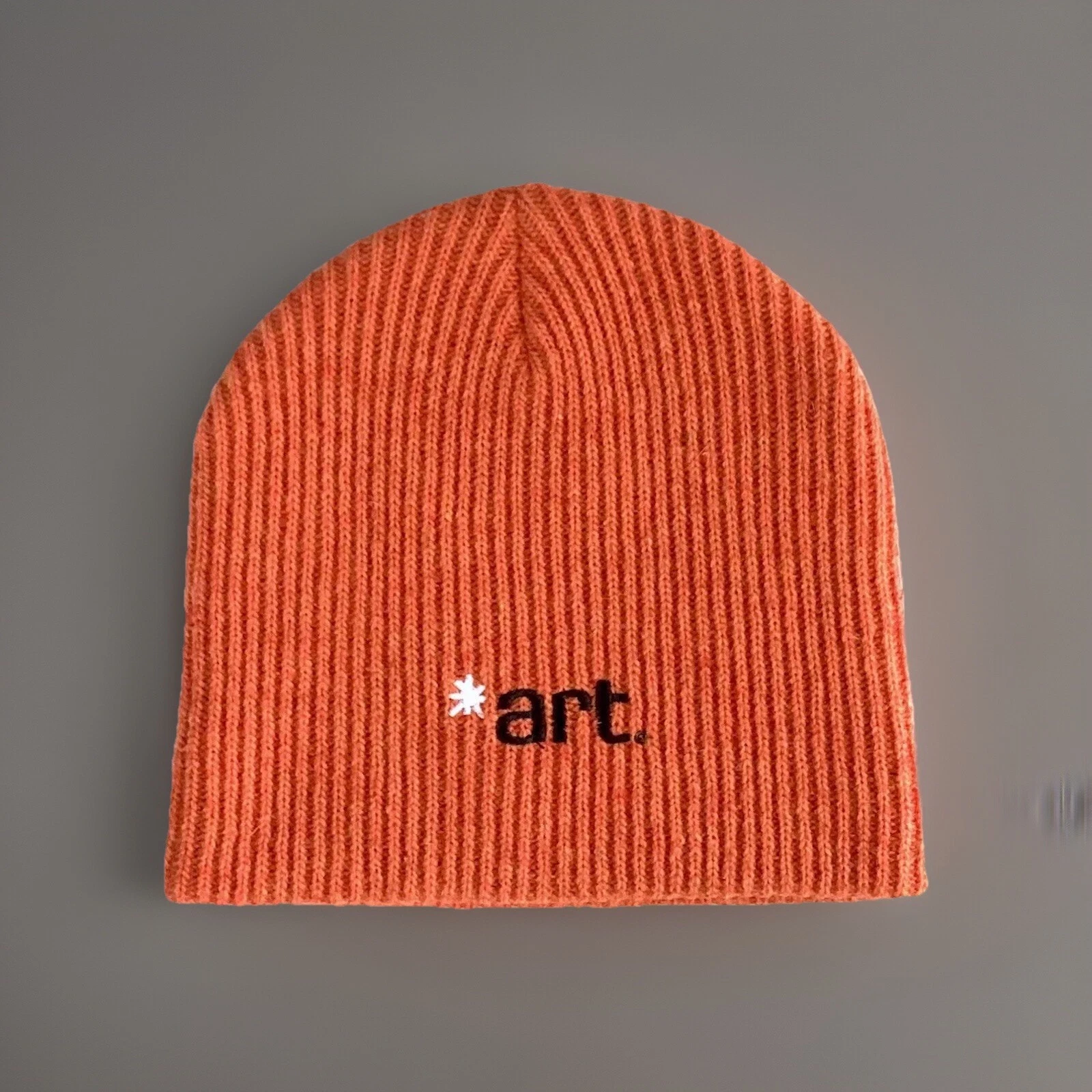 The Art Company Unisex Logo Wool Blend Beanie Orange