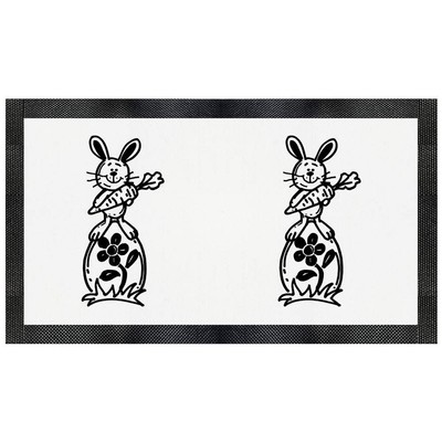 Futtermatte für Haustiere ''Hase auf Blumenei'' (PM00016000)
