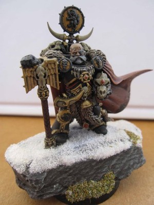40K Space Wolves Wolf Priest Ulrik the Slayer plastic well painted.